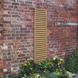 Forest  Softwood Rectangular Slatted Trellis 1' x 6' 10 Pack