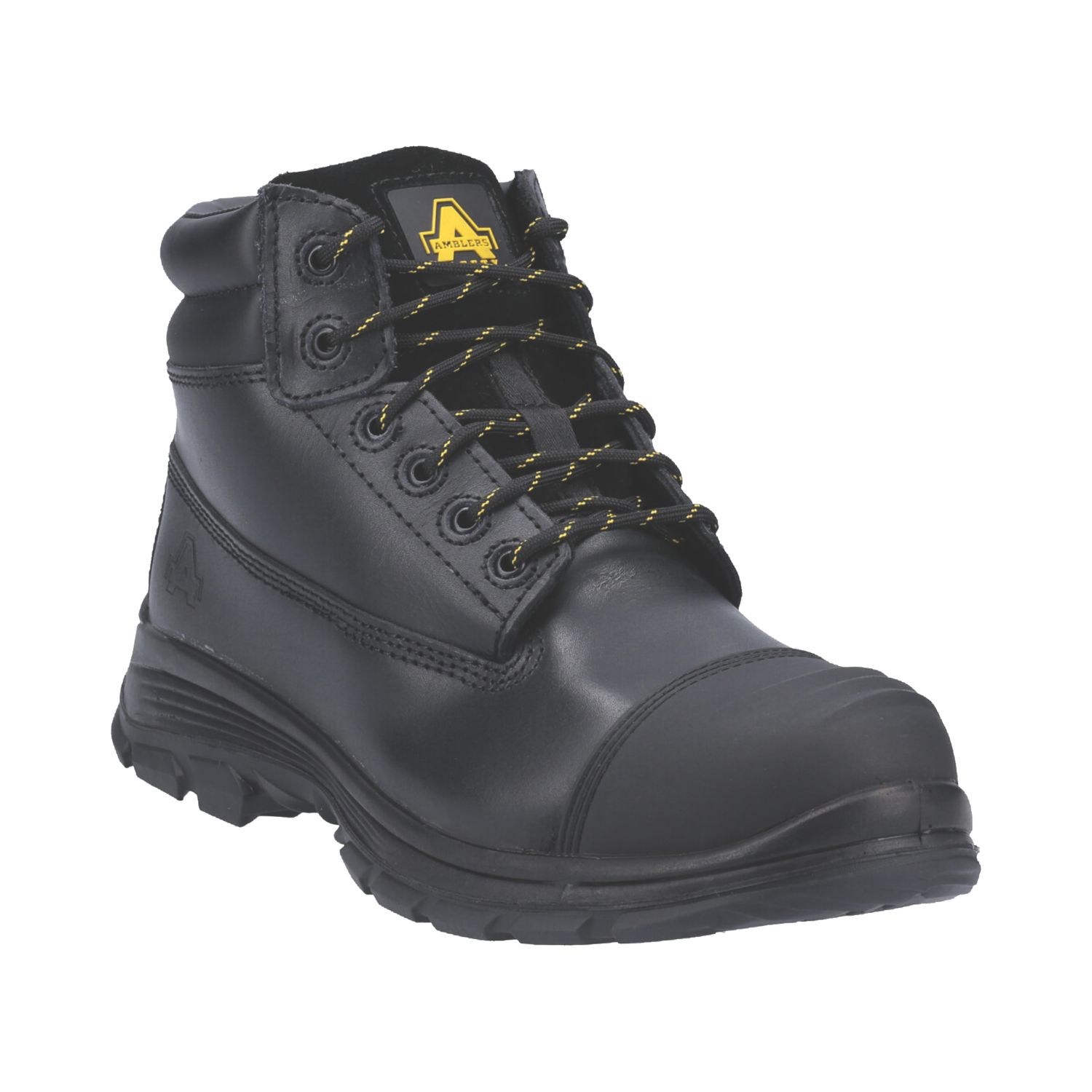 Amblers FS301 Size 10 Black Water-Resistant Steel Toe Cap Safety Boots (992JV)