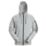 Snickers 2895 Logo Full Zip Hoodie Grey Melange  Large 43" Chest
