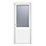 Crystal  1-Panel 1-Obscure Light Right-Hand Opening White uPVC Back Door 2090mm x 920mm