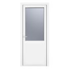 Crystal  1-Panel 1-Obscure Light Right-Handed White uPVC Back Door 2090mm x 920mm