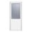 Crystal  1-Panel 1-Obscure Light Right-Handed White uPVC Back Door 2090mm x 920mm