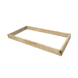 Forest  Rectangular Raised Bed Natural Timber 1800mm x 900mm x 140mm