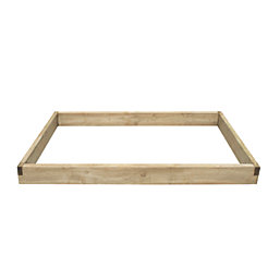 Forest  Rectangular Raised Bed Natural Timber 1800mm x 900mm x 140mm