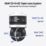 Reolink OMVI Series W931 Mains-Powered White Wireless Upper Camera: 10MP; Lower Camera: 8MP Outdoor Dome Triple-Lens WiFi Security Camera