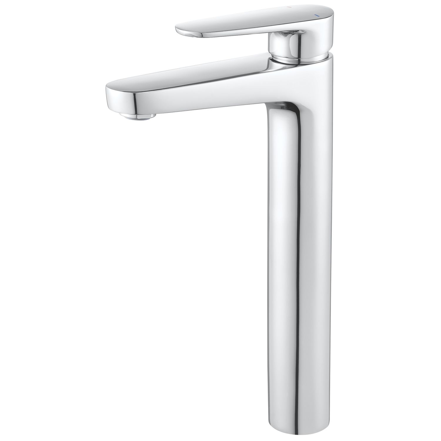 Swirl Caldew Tall Basin Mono Mixer with Clicker Waste Silver (992PG)