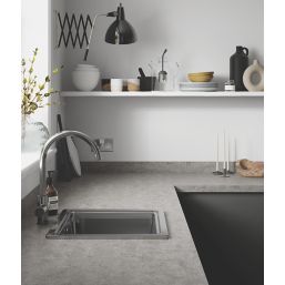 Wilsonart Woodstone Grey Upstand 3000mm x 70mm x 12mm