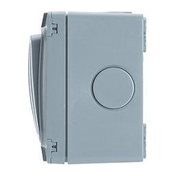 Contactum Weatherproof IP66 20A 2-Gang 1-Way Weatherproof Outdoor Switch with Neon