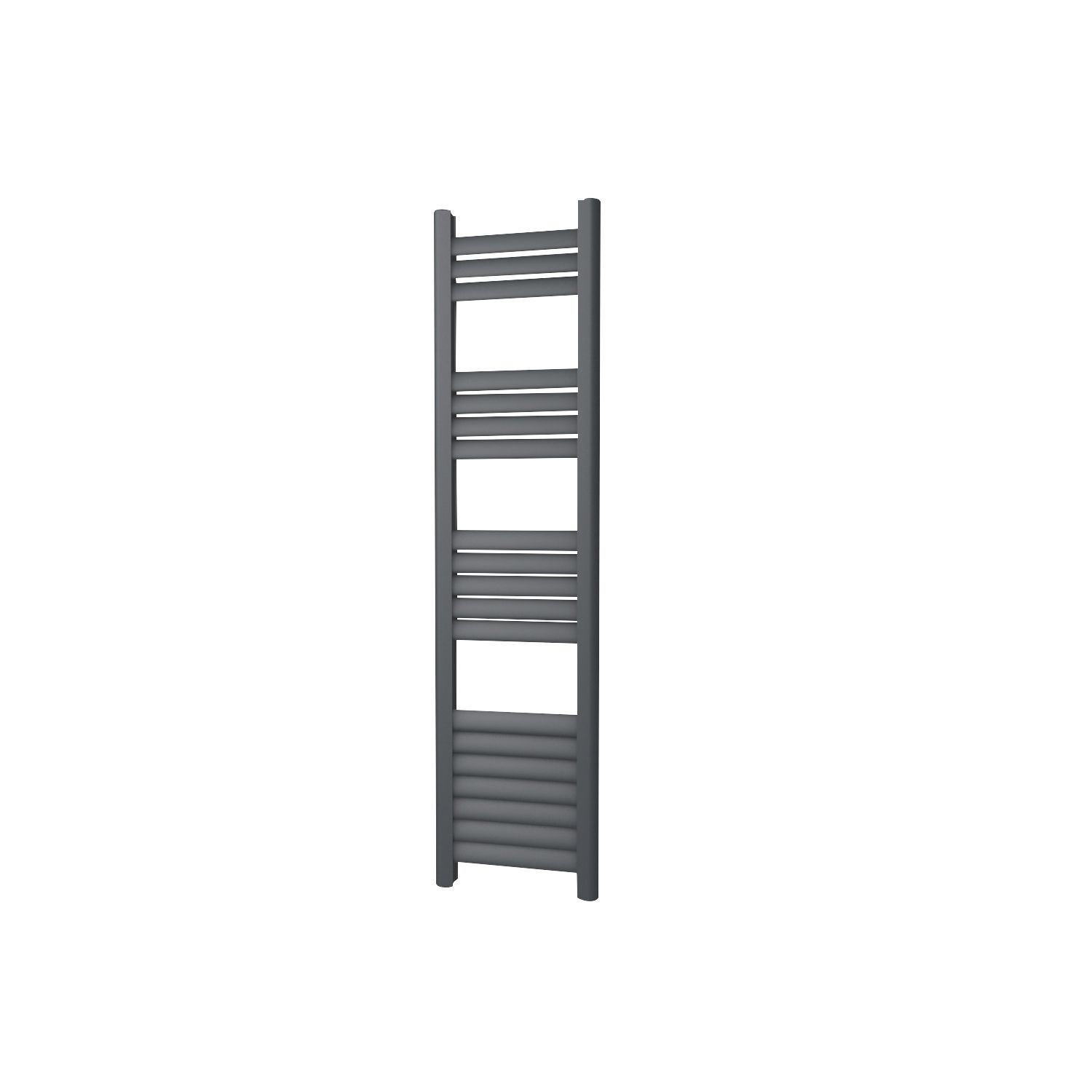 Towelrads 1200mm x 300mm 1105BTU Black Flat Designer Towel Radiator (992RY)