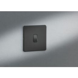 Knightsbridge  10AX 1-Gang 2-Way Light Switch  Matt Black