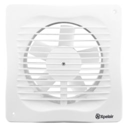 Xpelair VX100T Slim (4) Axial Bathroom Extractor Fan with Timer White  220-240V - Screwfix