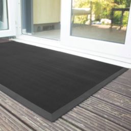 COBA Fingertip Entrance Mat Black 0.8m x 0.6m x 13mm