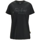 Snickers 2597 Short Sleeve Womens T-Shirt Black Size 10-12