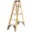 Zarges Fibreglass 1.6m 6 Step Swingback A Frame Step Ladder