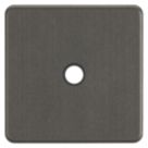 Knightsbridge Screwless 20A Unswitched Flex Outlet  Smoked Bronze