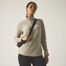 Regatta Sweethart Half Zip Womens Fleece Parchment Size 18
