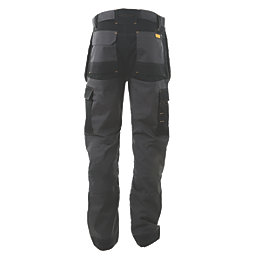 DeWalt Barstow Work Trousers Grey/Black 34" W 33" L
