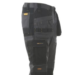 DeWalt Barstow Work Trousers Grey/Black 34" W 33" L