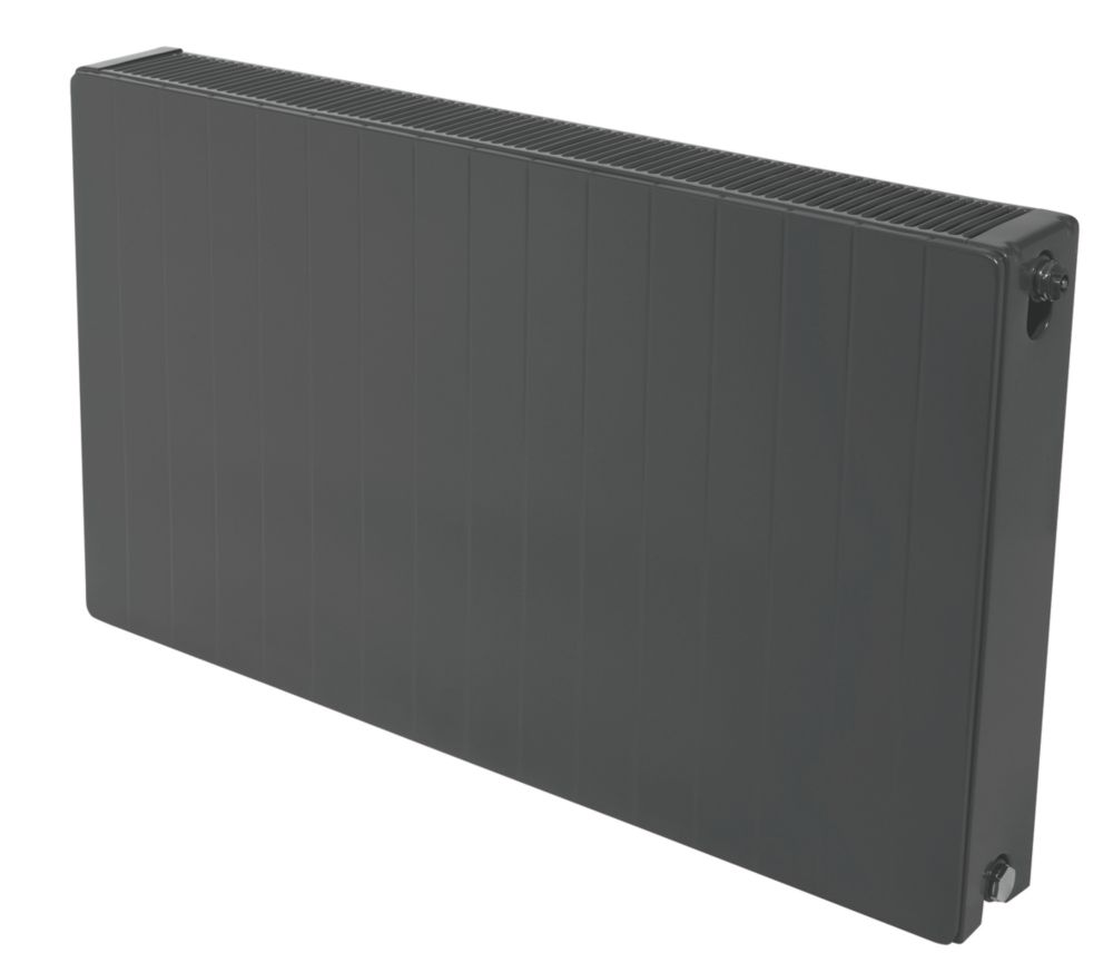 Stelrad Accord Concept Type 22 Double Flat Panel Double Convector Radiator  450mm x 800mm Grey 3497BTU - Screwfix