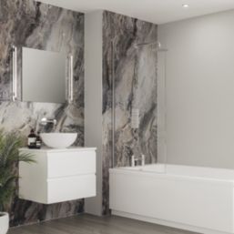 Multipanel Hydrolock Bathroom Wall Panel Gloss Cappuccino Stone 2400mm x 1200mm x 11mm