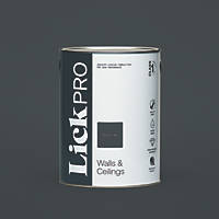 LickPro  Eggshell Black 04 Emulsion Paint 5Ltr