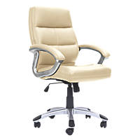 Nautilus Designs Greenwich High Back Executive Chair Cream
