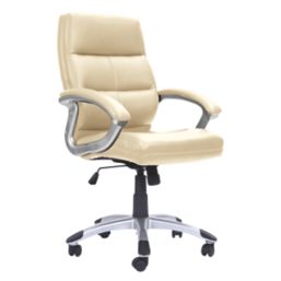 Nautilus Designs Greenwich High Back Executive Chair Cream