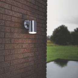 LAP  Outdoor LED Wall Light Down Projection Silver 4.3W 380lm