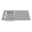 Carysil KD100L / HS605 1 Bowl Stainless Steel Inset Kitchen Sink & Tap Pack 965mm x 500mm