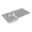 Carysil KD100L / HS605 1 Bowl Stainless Steel Inset Kitchen Sink & Tap Pack 965mm x 500mm