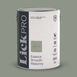 LickPro 5Ltr Smooth Green 02 Masonry Paint