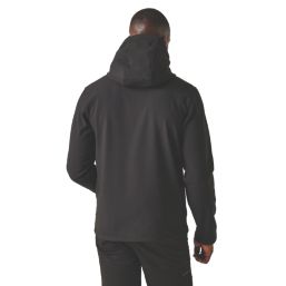 Regatta Navigate  2-Layer Hooded Jacket Black/Orange Pop Small 37.5" Chest