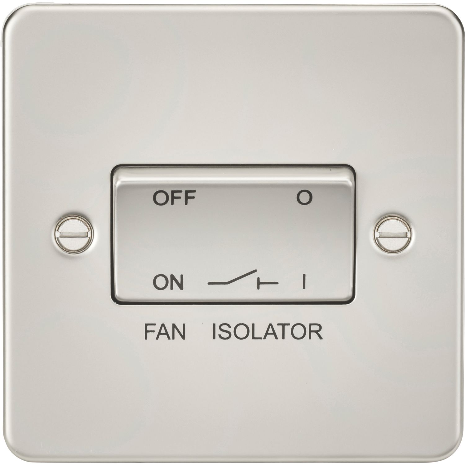 Knightsbridge 10AX 1-Gang TP Fan Isolator Switch Pearl (993TY)