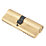 ERA 6-Pin Euro Cylinder Lock 45-55 (100mm) Brass