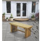 Forest Double Sleeper Garden Bench Softwood 4' x 1' 6"