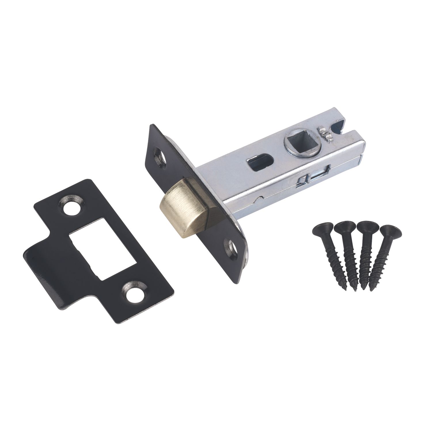 Smith & Locke Black Tubular Mortice Latch 67mm Case - 45mm Backset (9949K)