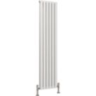 Reina Harley Double 1800mm x 420mm 4161BTU White Vertical Designer Radiator