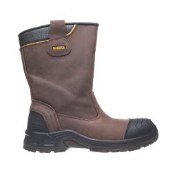 DeWalt Millington Metal Free  Safety Rigger Boots Brown Size 8