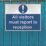 Essentials  "Report To Reception" Sign 450mm x 600mm
