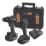 Refurb DEWALT McLaren F1 Team DCK2222MM2T-GB  18V 2 x 4.0Ah Li-Ion XR Brushless Cordless Twin Kit
