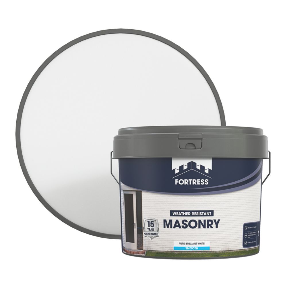 Fortress Masonry Paint White 10Ltr