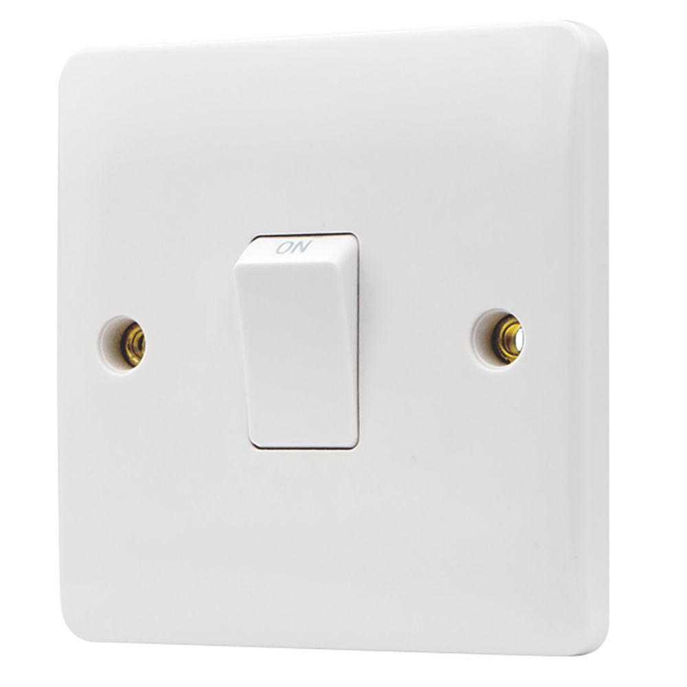 Vimark  20A 1-Gang DP Control Switch White