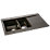 Abode Aspekt 1.5 Bowl Granite Composite Kitchen Sink Metallic Black Reversible 950mm x 540mm