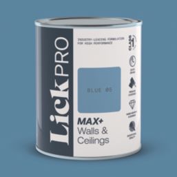 LickPro Max+ 1Ltr Blue 05 Matt Emulsion  Paint