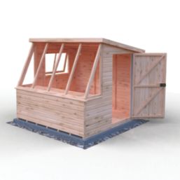 Shire  8' x 8' (Nominal) Pent Timber Potting Shed