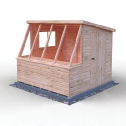Shire  8' x 8' (Nominal) Pent Timber Potting Shed