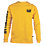 CAT Trademark Banner Long Sleeve T-Shirt Yellow Medium 38-40" Chest