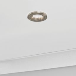 Electralite Yate Fixed  Fire Rated Downlights Satin Chrome 10 Pack