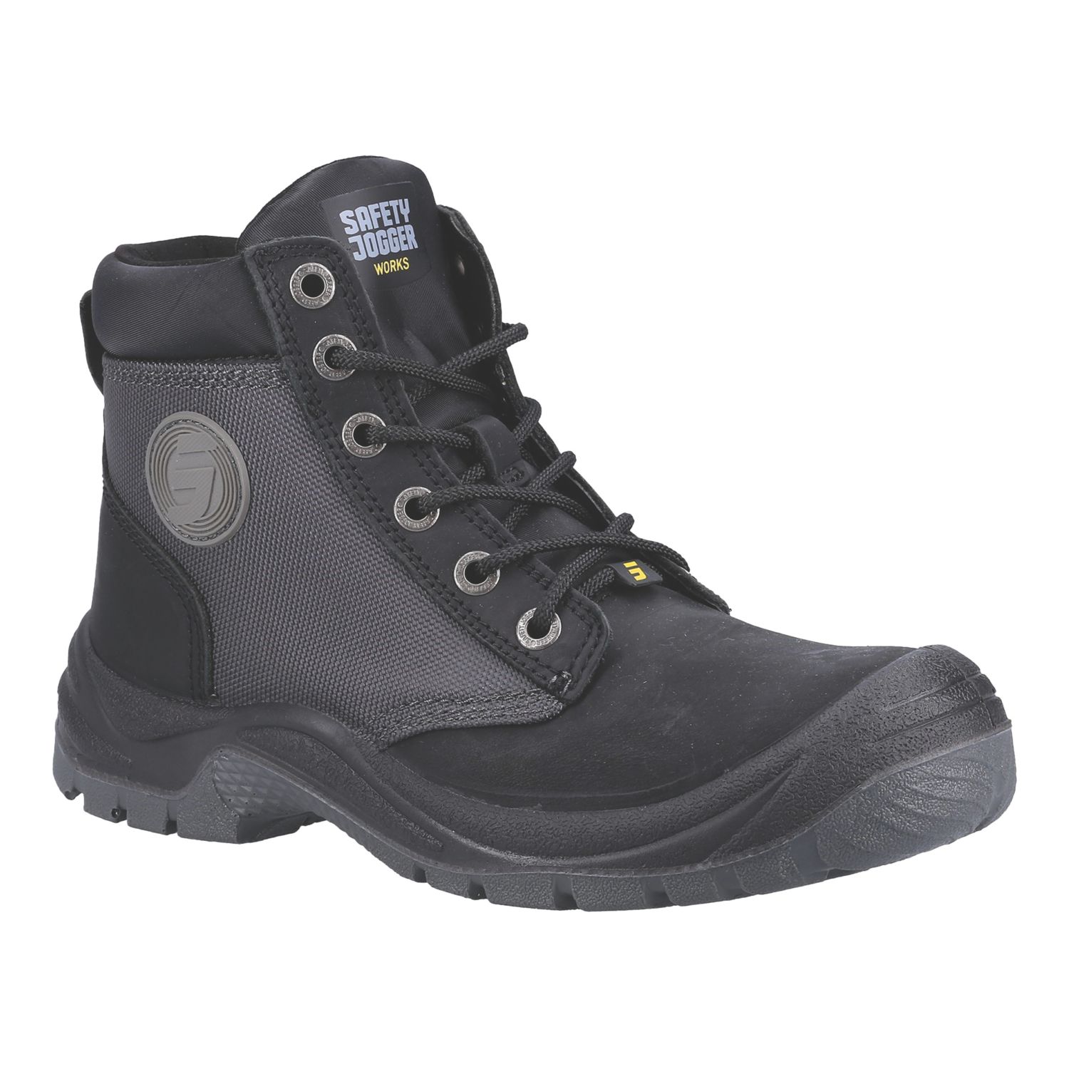 Safety Jogger Dakar S3 Size 7.5 Black Steel Toe Cap Safety Boots (994XC)