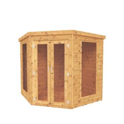 Mercia Premier Corner 6' 6" x 6' 6" (Nominal) Pent Timber Summerhouse